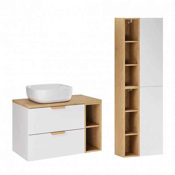 Petits-meubles KOUPELNOVÝ NÁBYTEK 80.6cm Oria 2er-Set Bílá