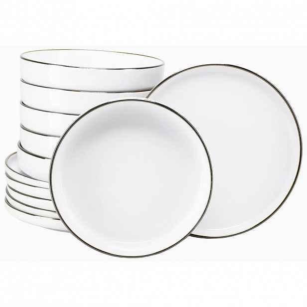 Creatable JÍDELNÍ SOUPRAVA Nordic Festive Weiss 12dílné