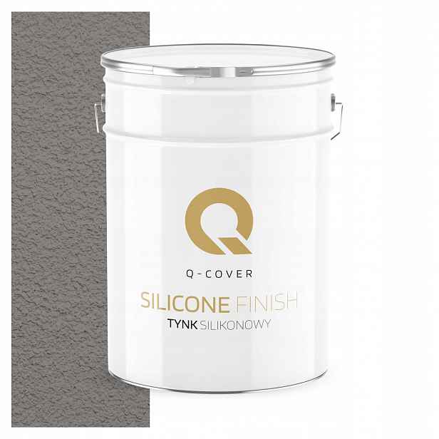 Fasádní Silikonová Omítka Šedá Tmavě Chladná F275 15KG Granulace 2.0mm