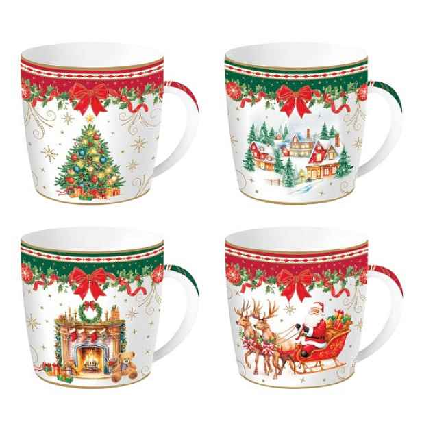 Porcelánový hrnek, 350 ml, "Christmas Heritage" – Easy Life