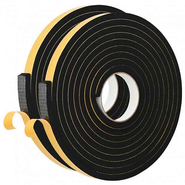 vidaXL Samolepicí pěnová páska 2 ks Černá 20mm x 5m Pěna CR