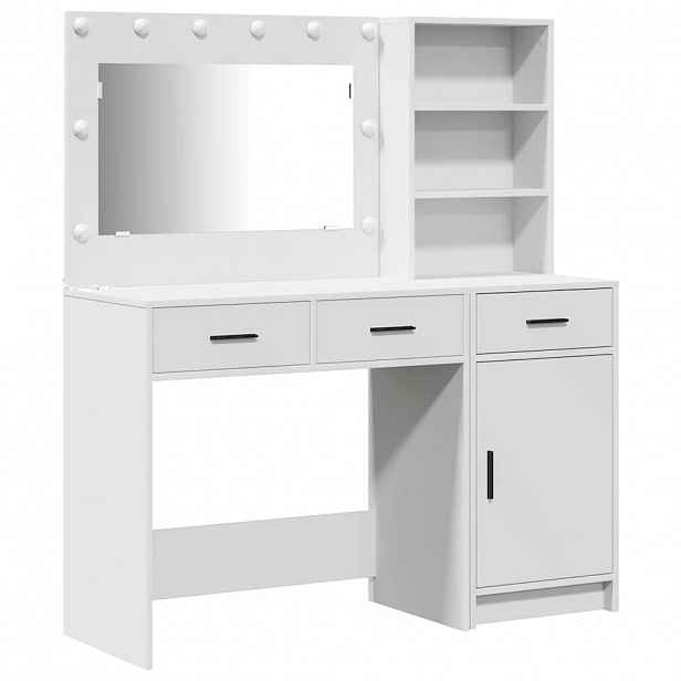 vidaXL Kosmetický stůl 2 ks Bílá 78,5 x 41 x 135 cm Kompozitní dřevo