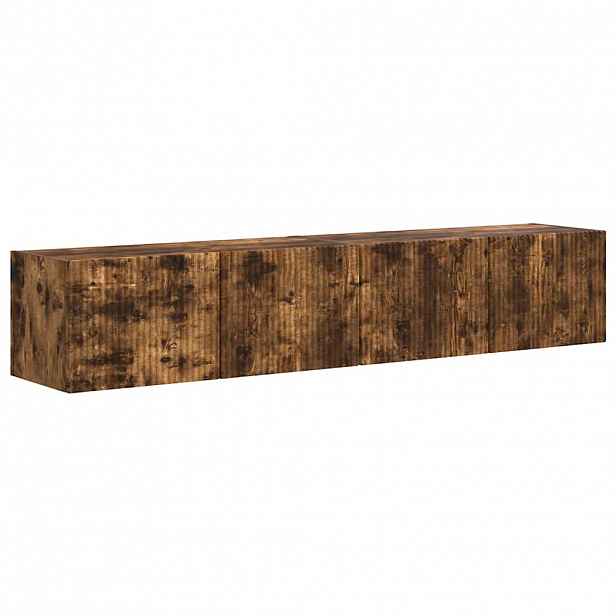 vidaXL TV wall cabinet 2 ks Kouřový dub Kompozitní dřevo