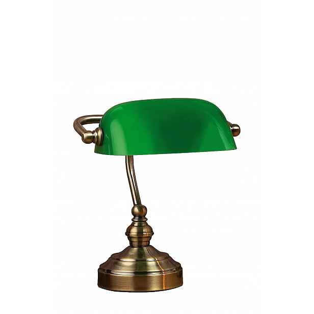 Bankovní stolní lampa do pracovny Patina/Zelená 105930 Markslojd