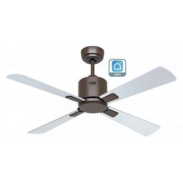 CasaFan 949141W Eco Neo III WiFi, stříbrná a wenge, stropní ventilátor