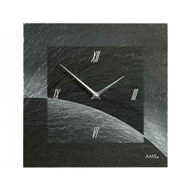 Designové nástěnné břidlicové hodiny 9518 AMS 30cm