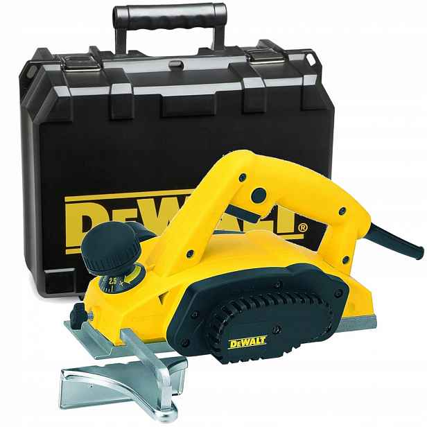 Elektrický Síťový Hoblík 600W 82mm 0-2,5mm Kufr DW680K Dewalt