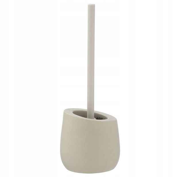 Keramický Kartáč Na Wc, Béžová Barva, Výška 38 CM, Průměr 13,5 CM
