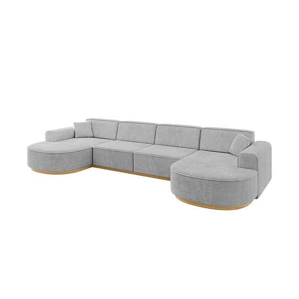 ALTDECOR SEDACÍ SOUPRAVA ve tvaru U MARI-U2-v2 388x171x83 Šedá Manšestr