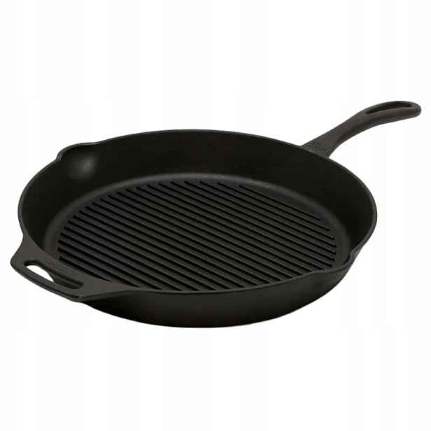 Grilovací pánev s dlouhou rukojetí Petromax Grill Fire Pan 35 cm černá
