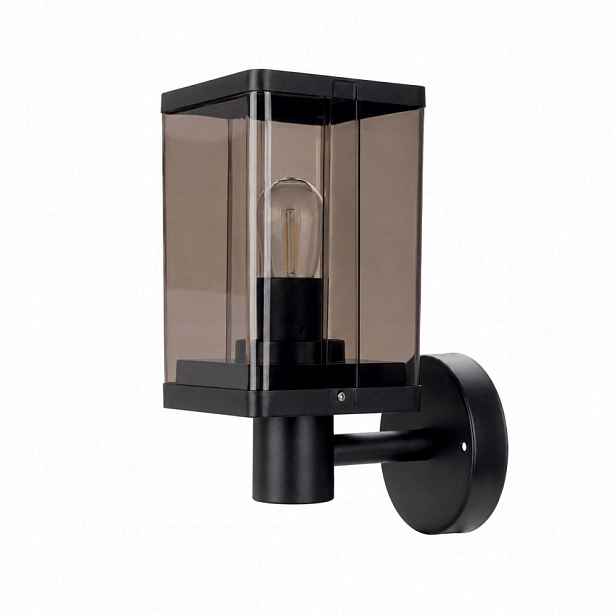 Led Nástěnná Lampa IP44 60W Černá Odolná Vůči Vlhkosti