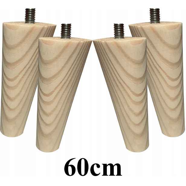 Nohy Nožičky dřevěné šikmé 60 cm 4ks