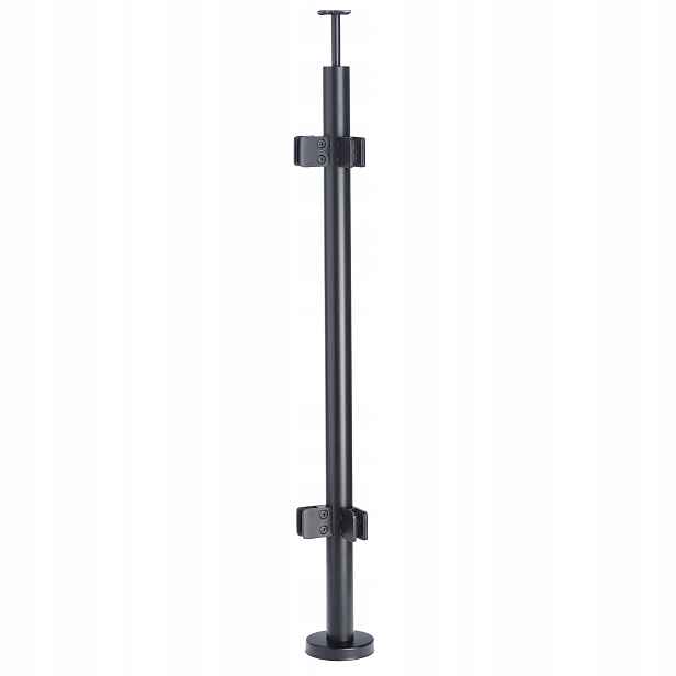Rohový sloupek pro skleněné zábradlí 100 cm Antracit fi 42 mm Loft