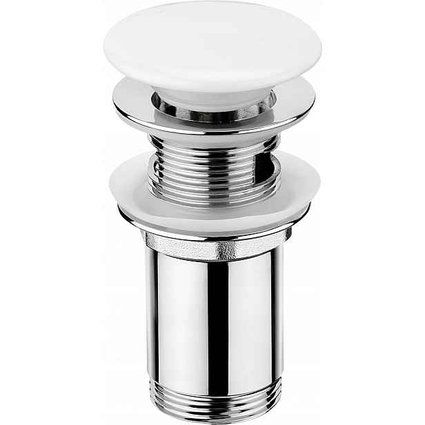 Univerzální Zátka Klik Klak Pro Umyvadlo A Bidet, Bílá Deante NHC_C10U