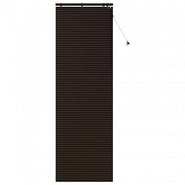 vidaXL Venet školní žaluzie Tmavě hnědá 90 x 250 cm 35 mm
