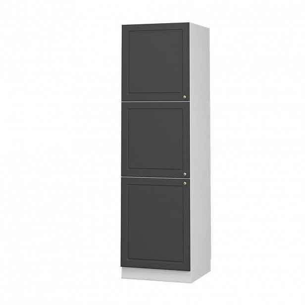 Vicco VYSOKÁ SKŘÍŇ Fame-Line, Anthrazit-Gold Landhaus/Bílá, 60 cm
