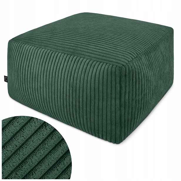 Moderní Taburet Sedák 45 CM Čtvercový Do Obývacího Pokoje Podnožka Měkká