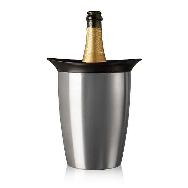 Chladicí nádoba na sekt s aktivní vložkou ELEGANT, Vacu Vin, nerez, 3647360