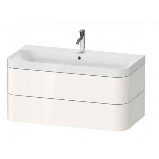 Duravit Happy D.2 Plus - Skříňka s umyvadlem 48x98x49 cm, 2 zásuvky, bílá vysoký lesk HP4348O2222
