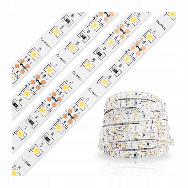 Hermetická Led páska Pásek 12V 120W 1500LED 2835 6500K Studená IP65 8mm 25m