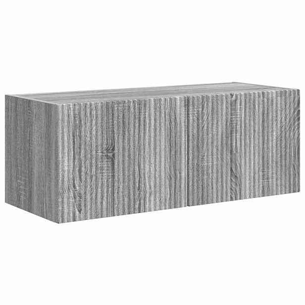 vidaXL TV wall cabinet 78,5 x 30 x 29,5 cm Šedý Sonoma