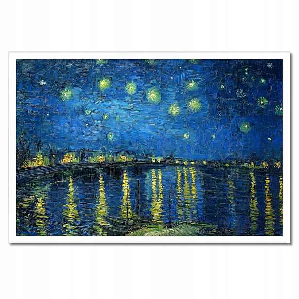 Plakáty v rámu 60x40 Hvězdná noc nad Rhônou