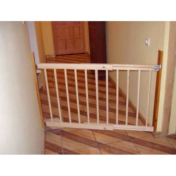 Bezpečnostní dětská zábrana, nastavitelná - více rozměrů Šířka zábrany: 72-122 cm, Výška zábrany: 74 cm