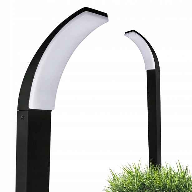 Led zahradní stojací lampa černá do zahrady 12W 100 cm IP44 Amy Goldlux