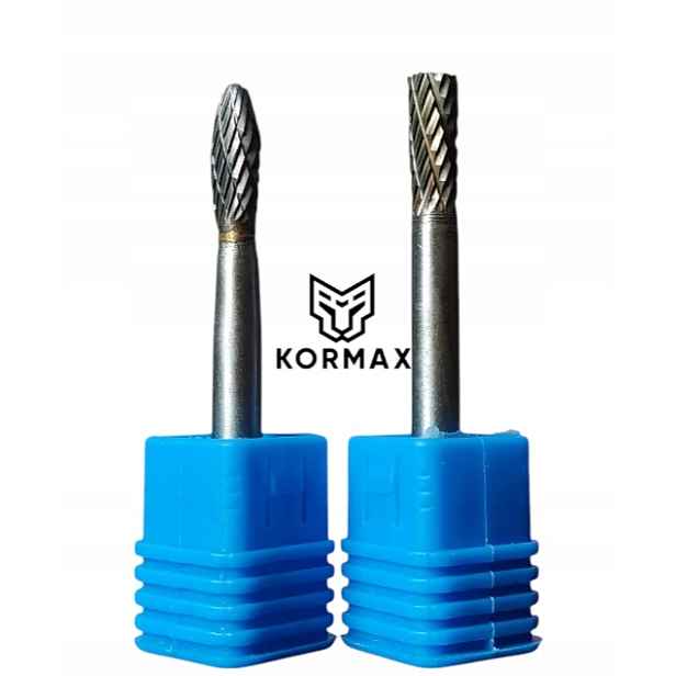 Rychlootáčkový frézovací rotační pilník 6 mm na kov s karbidem Set 2ks