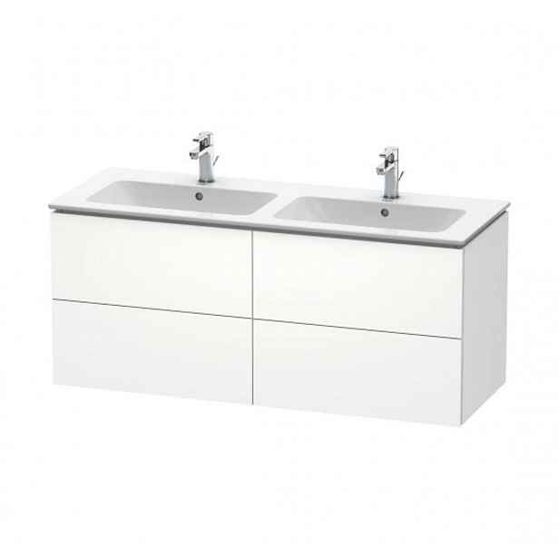 Duravit L-Cube - Umyvadlová skříňka 55x129x48 cm, 4 zásuvky, bílá mat LC625901818