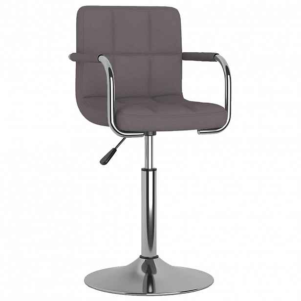 vidaXL Jídelní židle taupe textil