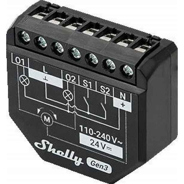 Shelly 2PM GEN3 Relé Pro Wifi A Bluetooth Rolety