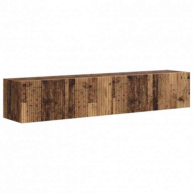 vidaXL TV wall cabinet 2 ks Staré dřevo Kompozitní dřevo