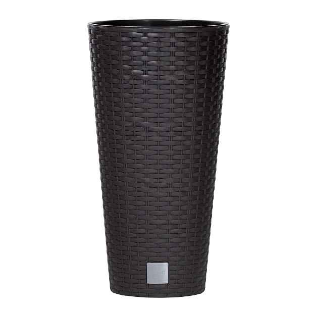 Prosperplast Květináč Round Rato tmavě hnědý, varianta 20 cm