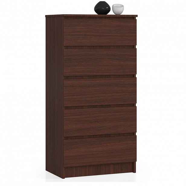 RAUMHIRSCH FURNITURE KOMODA tmavě hnědá 121/60/40
