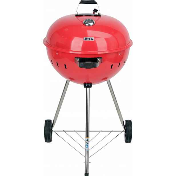 Yato Gril Na Uhlí Kulatý 54 CM Červený YG-20304