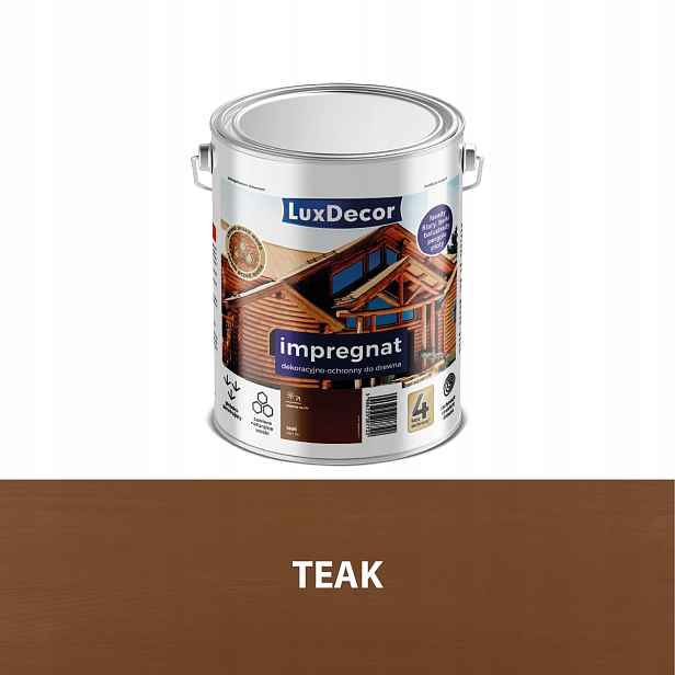 Luxdecor Ochranná A Dekorativní Impregnace Na Dřevo 4,5 L Teak