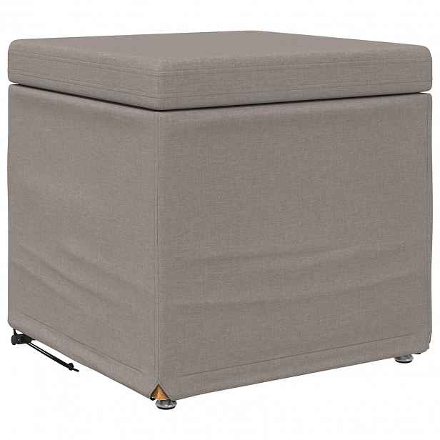 vidaXL Stolička Taupe 41 x 41 x 40 cm Látka a Syntetické Dřevo