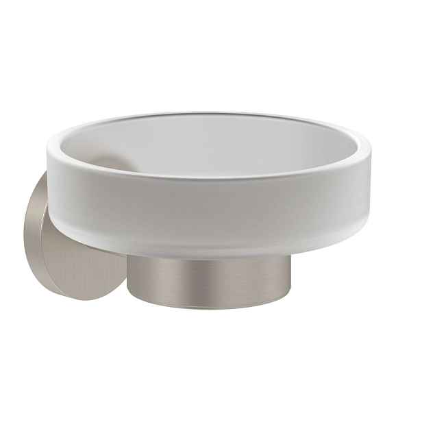Villeroy & Boch Elements Tender - Mýdlenka s držákem, sklo/matný kartáčovaný nikl TVA15101900064