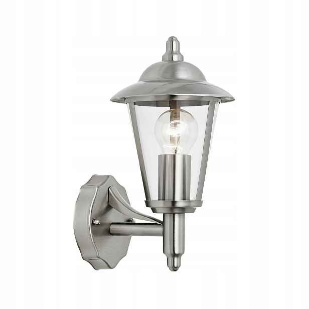 Endon Venkovní nástěnné svítidlo Retro Stříbrné IP44 1xE27 60W Lucerna Hora