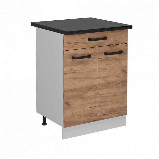 Vicco SPODNÍ SKŘÍŇKA KUCHYŇSKÉ LINKY R-Line Zlatý mocný dub 60 cm PD Antracit