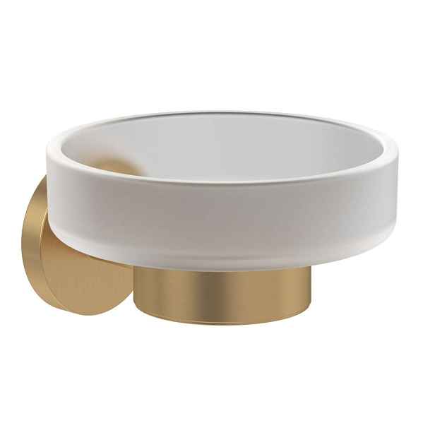 Villeroy & Boch Elements Tender - Mýdlenka s držákem, sklo/kartáčované zlato TVA15101900076