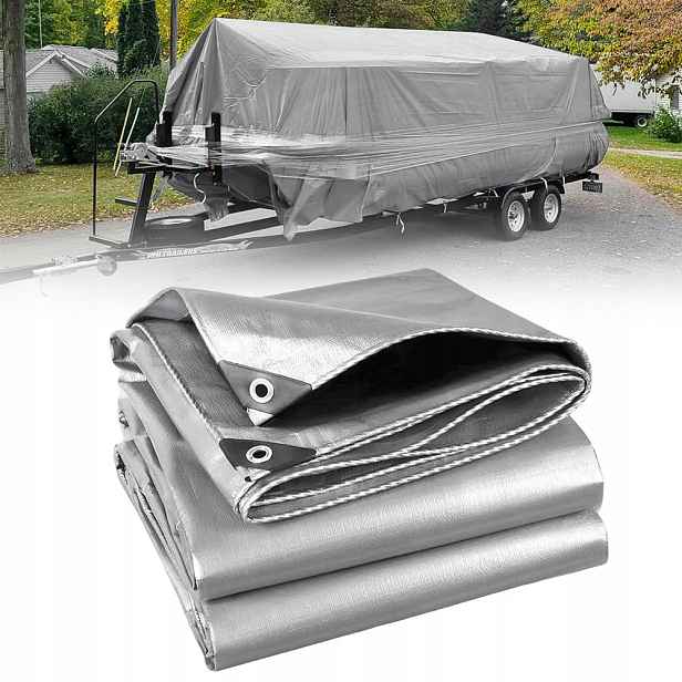 Ochranná Plachta 3x2 M 650G/M2 S Ochrannými Oky Uv Šedá