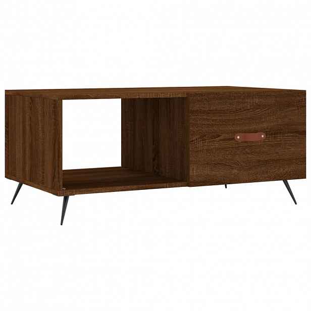 vidaXL Konferenční stolek hnědý dub 90 x 50 x 40 cm kompozitní dřevo