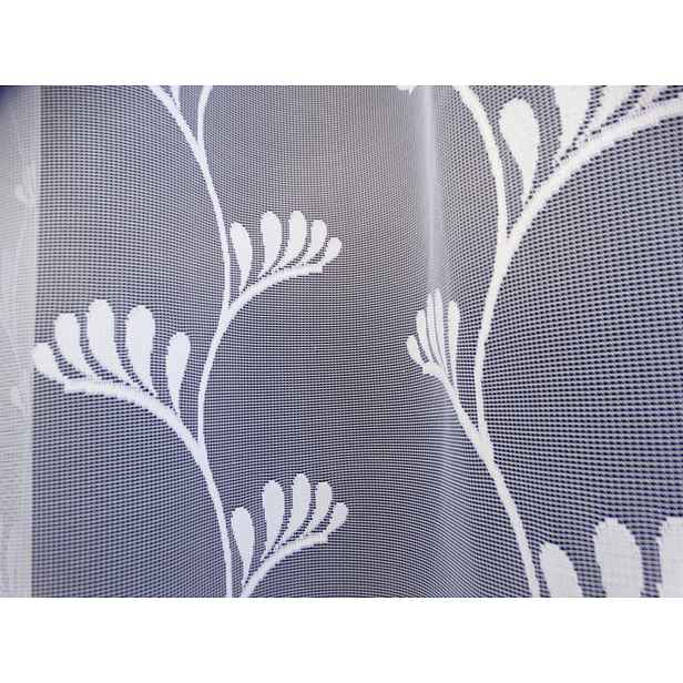 Mg Záclona 125/357 Bílá 350x180 cm Hotová S Páskou M