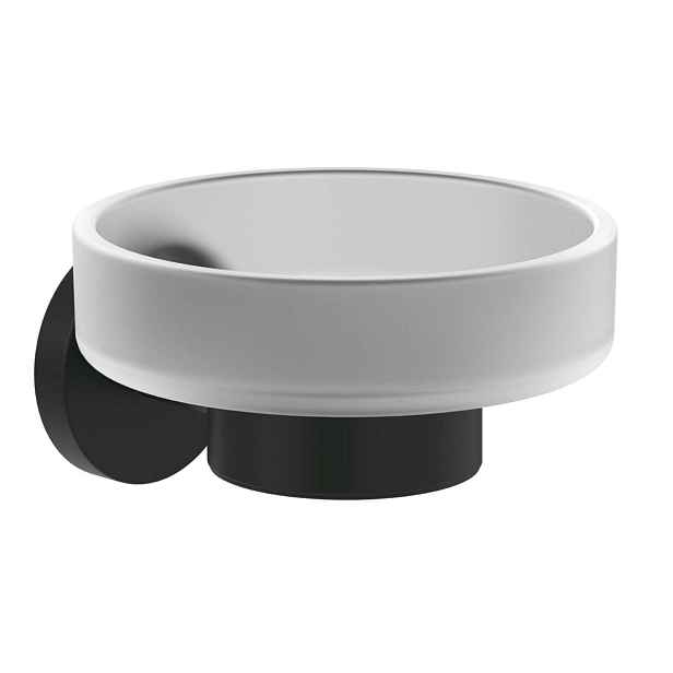 Villeroy & Boch Elements Tender - Mýdlenka s držákem, sklo/matná černá TVA151019000K5