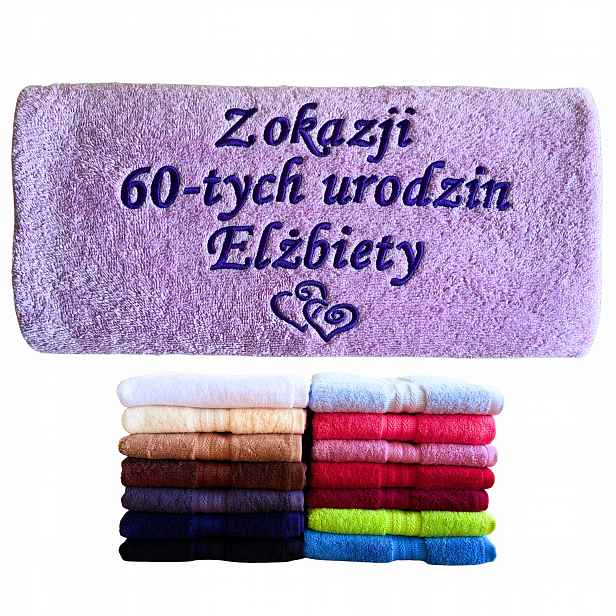 Dárek k 60. Narozeninám pro maminku a sestru tety, kolegyně let staré, Ručník