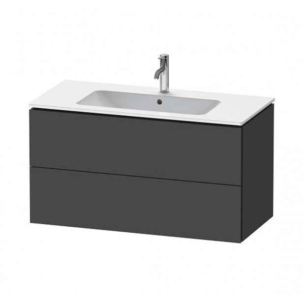 Duravit L-Cube - Umyvadlová skříňka 55x102x48 cm, 2 zásuvky, grafit mat LC624204949