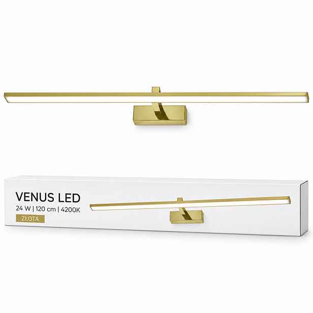 Osvětlení obrazu Venus 24W 120 cm zlaté nástěnné Led 4200K IP44 1640lm
