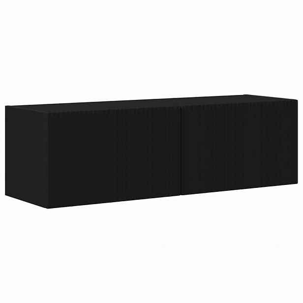 vidaXL TV wall cabinet 98 x 31 x 29,5 cm Černá Kompozitní dřevo